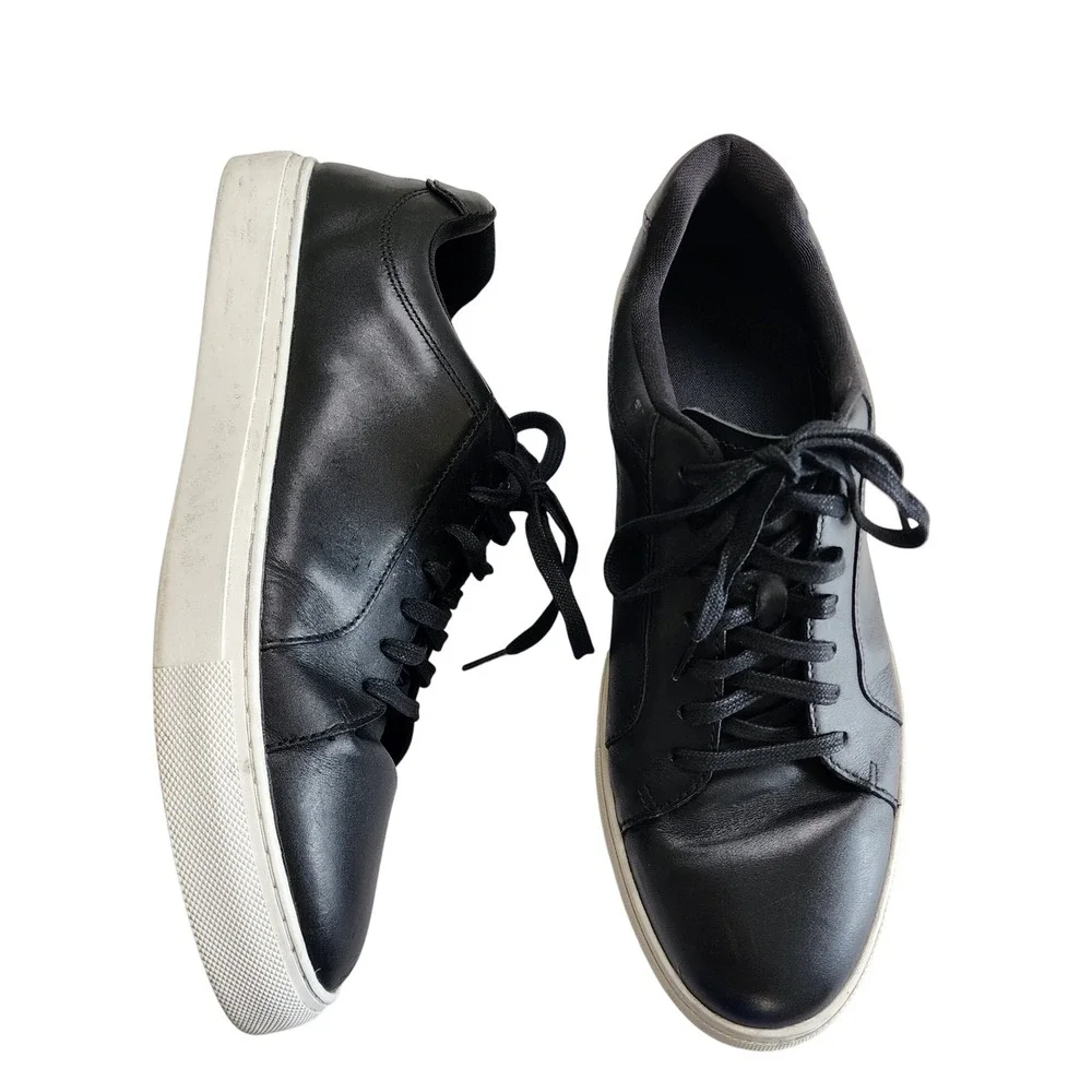 Cole Haan Mens Grand Series Jensen Sneaker Size 12 Black Leather Low Top Lace Up